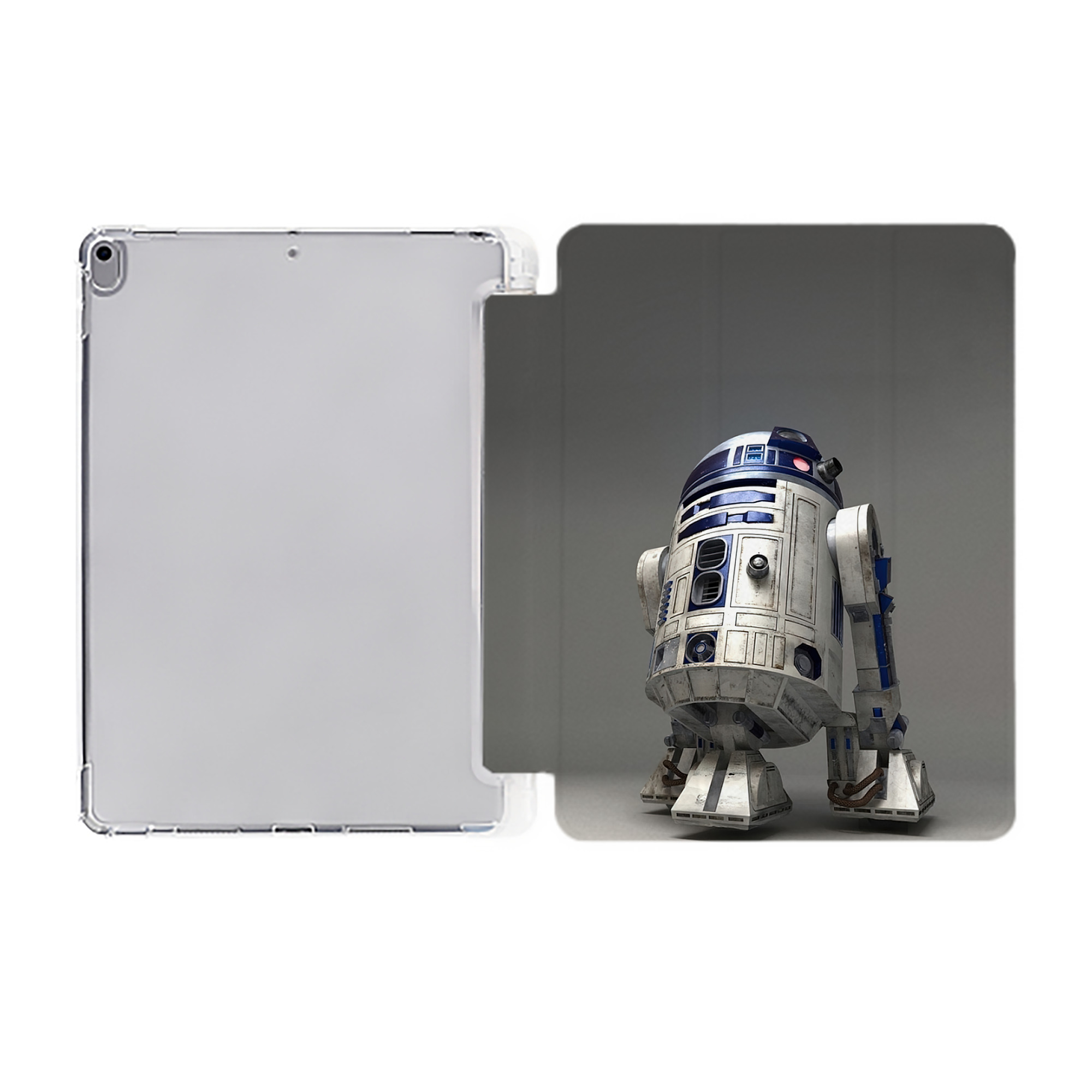 （画像用） スター・ウォーズ Star Wars IPad ケース ペン収納付き 三つ折りスタンド PUレザー×シリコン 対応機種9.5/10.5/10.9インチ